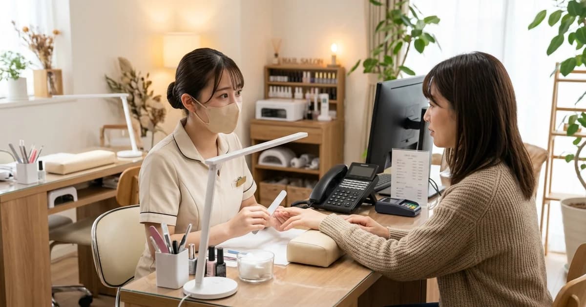 【両手が塞がる絶望】──ネイル施術中の電話を消す予約管理