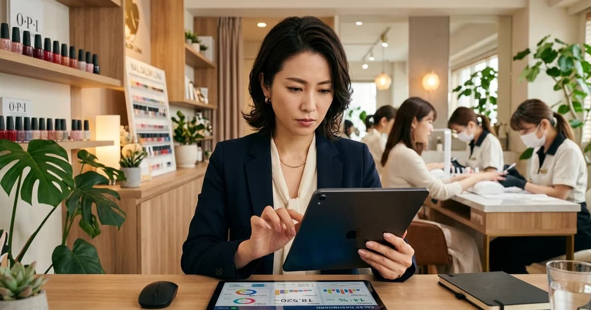 【技術力だけでは潰れる】──ネイルサロン経営を安定させる3つの数字と仕組み