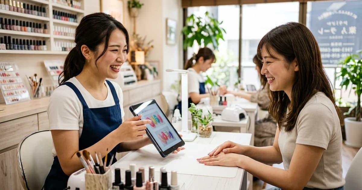 【個人経営ネイルサロン】──月商50万円の壁を突破する客単価アップの秘訣