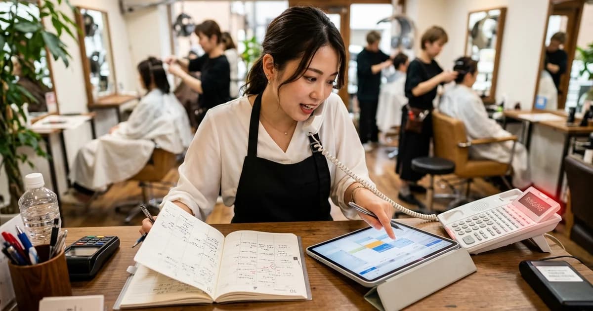 【美容室の予約管理】──電話ゼロ・ダブルブッキングゼロを実現する完全ガイド