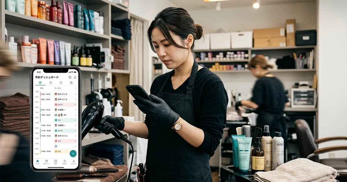 【サロン管理】──多機能POSよりスマホ予約管理が効く理由