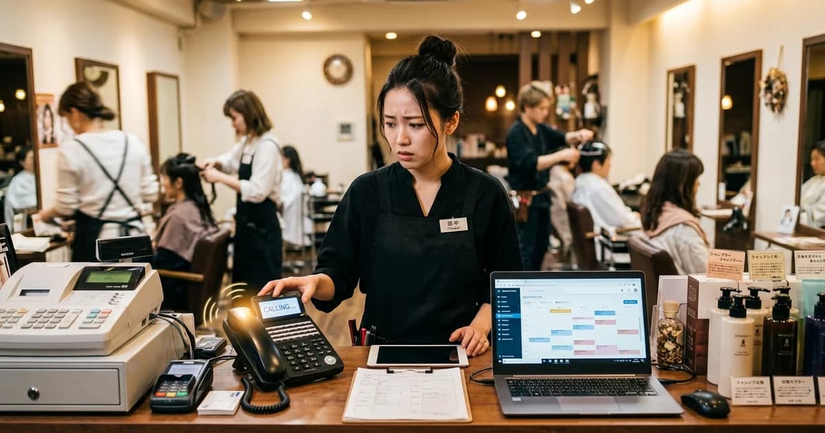 【もう施術の手を止めない】──サロン電話予約を減らす具体策